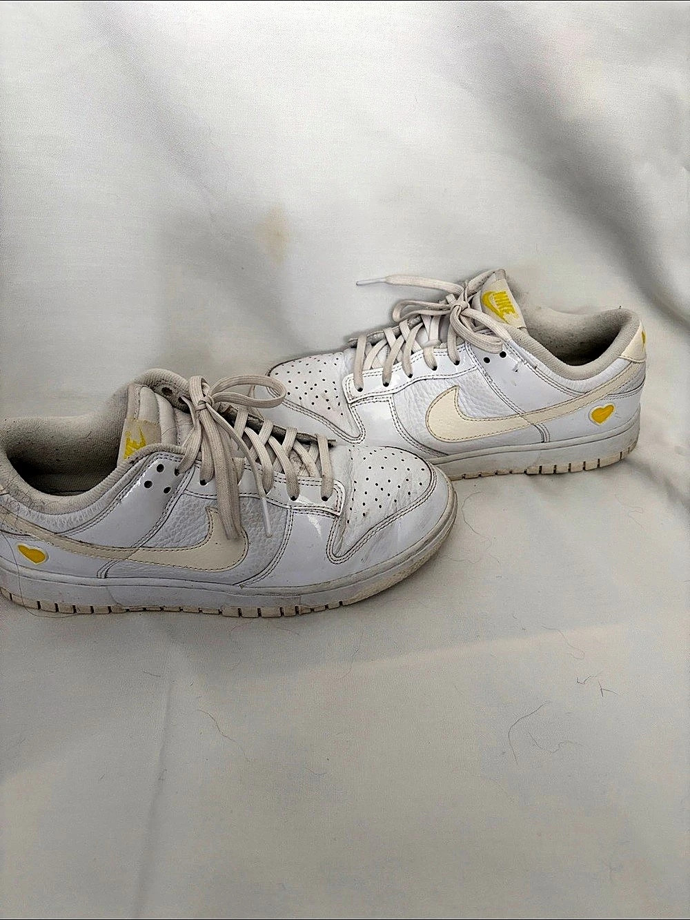 Nike Dunk Low Valentine's Day Yellow Heart White & Yellow Sneakers